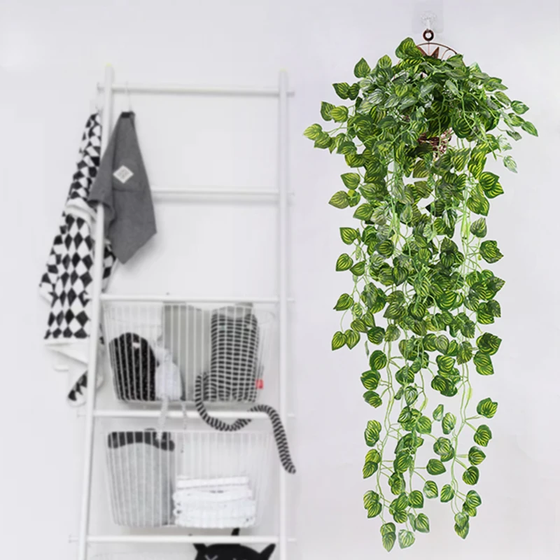 Mur de Plantes Vertes Artificielles, 90cm, Lierre, Cuir oral elu, Pothos, Bégonie, Vigne, Maison, Jardin, Décoration de ixde Mariage