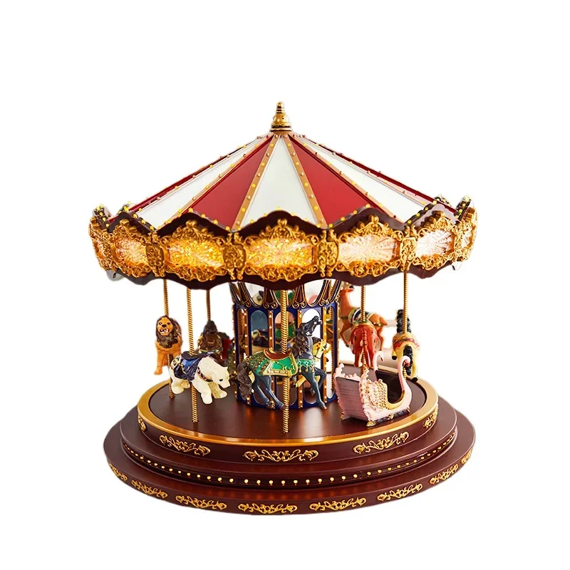 

Circus Carousel Handmade Music Box Carousel
