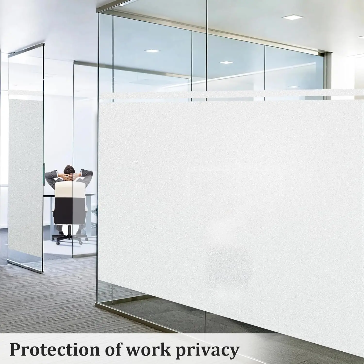 Window Privacy Film Frosted Glass Window Film Stained Glass Window Film Bathroom Window Frosting Film Privacy for Home Office