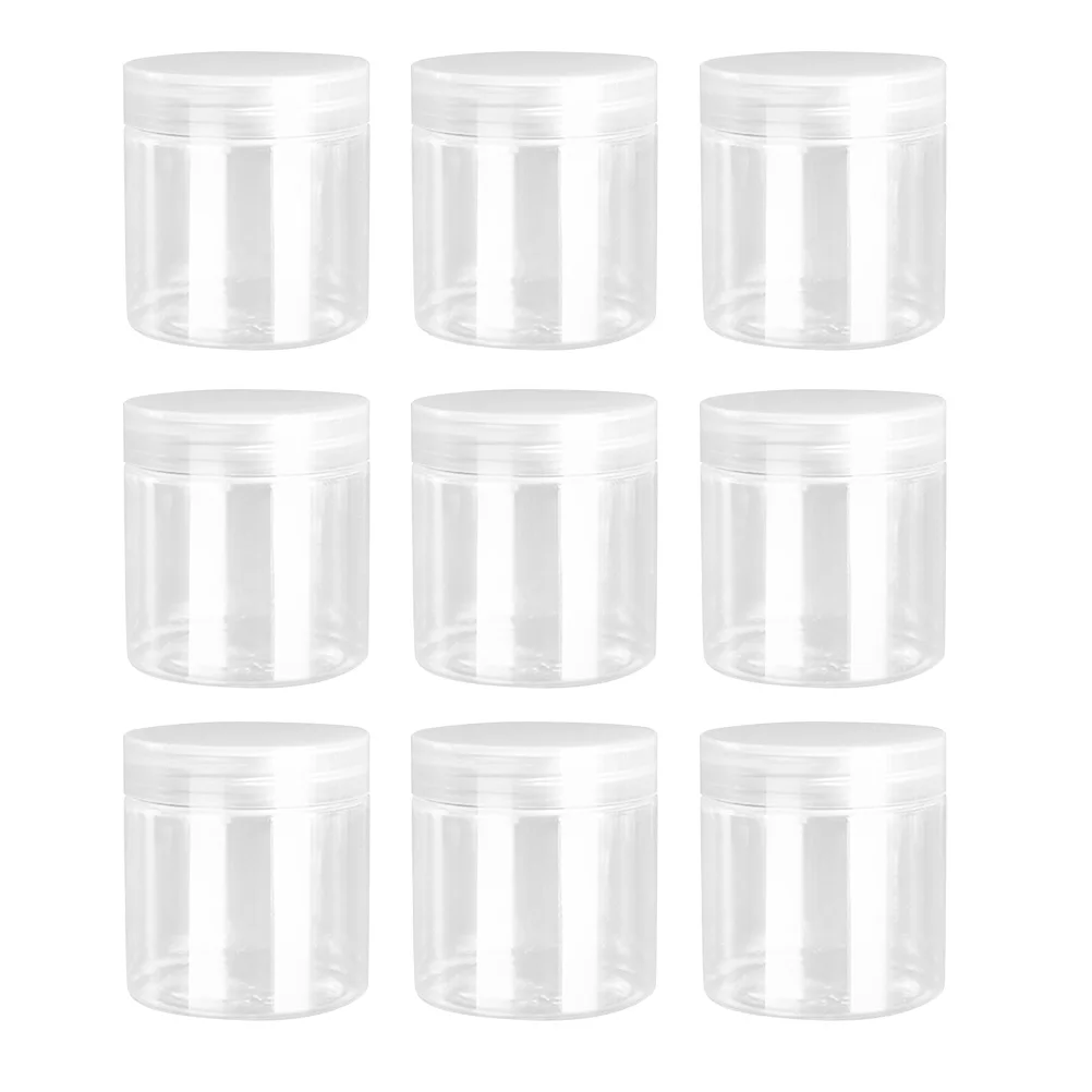 

10 Pcs Clear Jars Liquid Dispensing Container Lotion Containers with Lids Storage