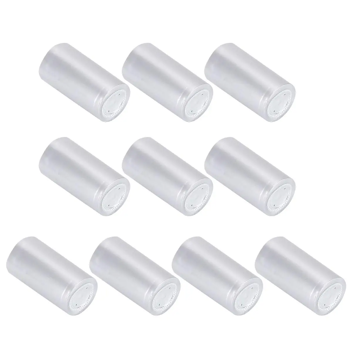 

100pcs Bottle Caps 30mm Silver Plastic Sealing Film Heat Shrink Wrap Easy Open Professional Durability Bottle Stopper