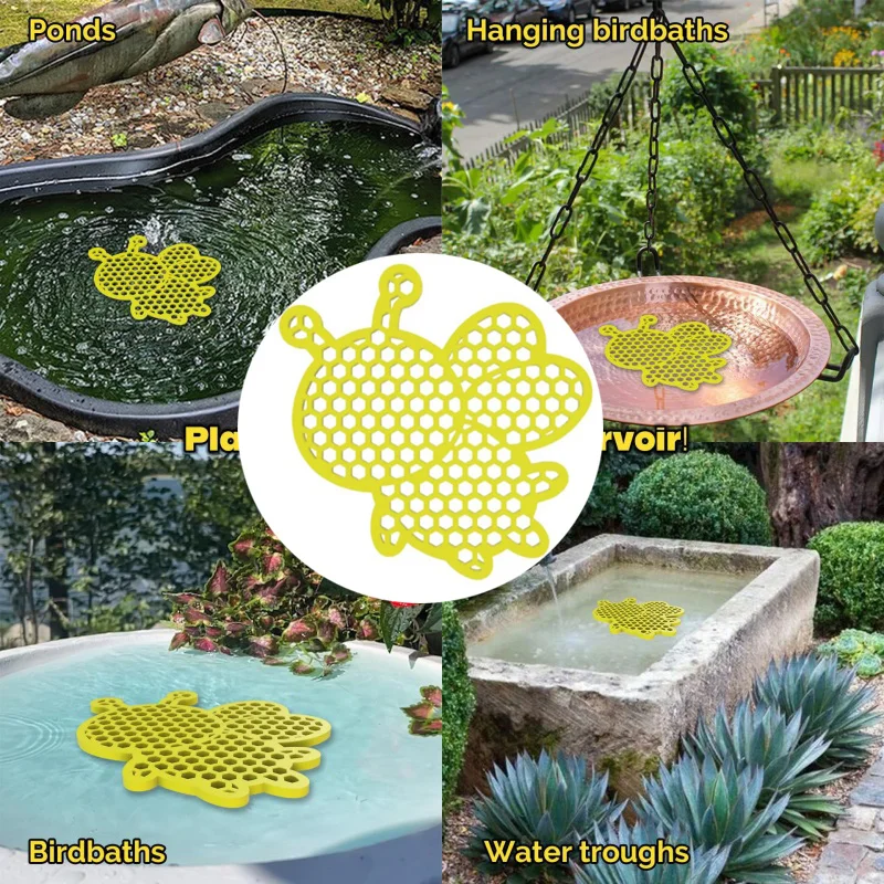 Floating Bee Island-Bee Waterer Bee Insect Drinking Tray For Garden Pollinators Beekeeping Setups Tools Garden Decor