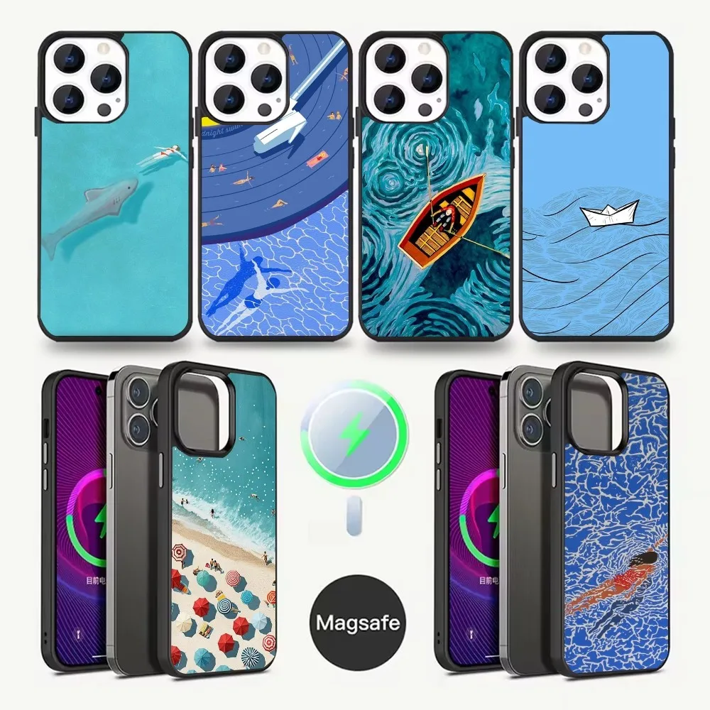 

David Hockney Art Phone Case For iPhone 16,15,14,13,12,11,Pro,Max,Plus,Mini,Magsafe,Magnetic Wireless Charging Case