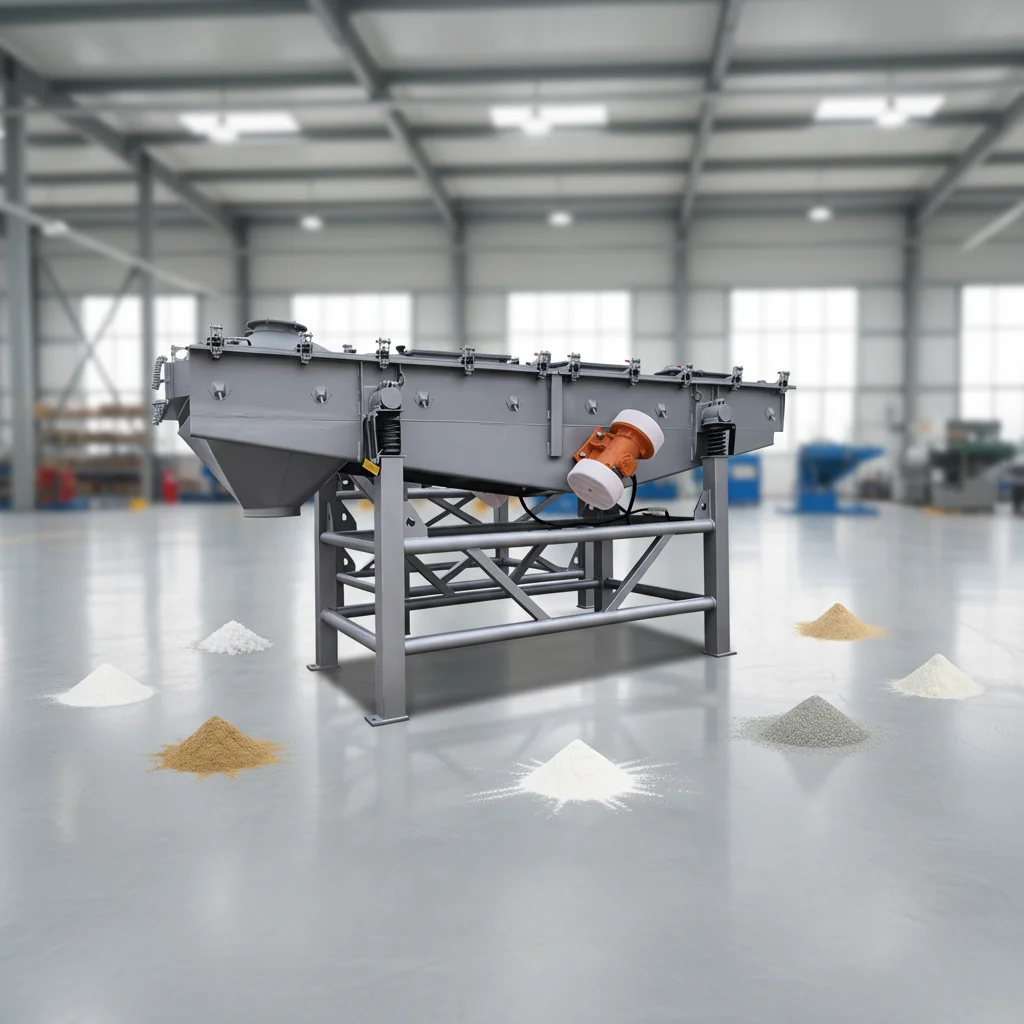 Industrial Electric Vibration Sieve Rectangular Linear Vibrating Shaker