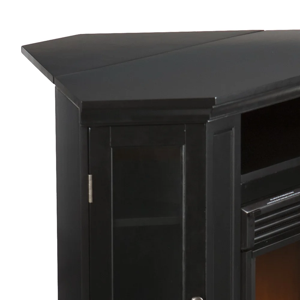 

Modern Villa Corner Corner TV Rack Electric Fireplace