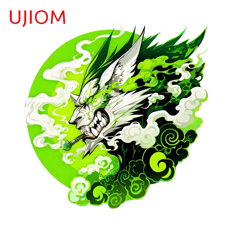 UJIOM Green Monster Tattoo Eye-catching Wall Stickers Exquisite Fashionable Waterproof Decal Cartoon Items Room Decor Poster