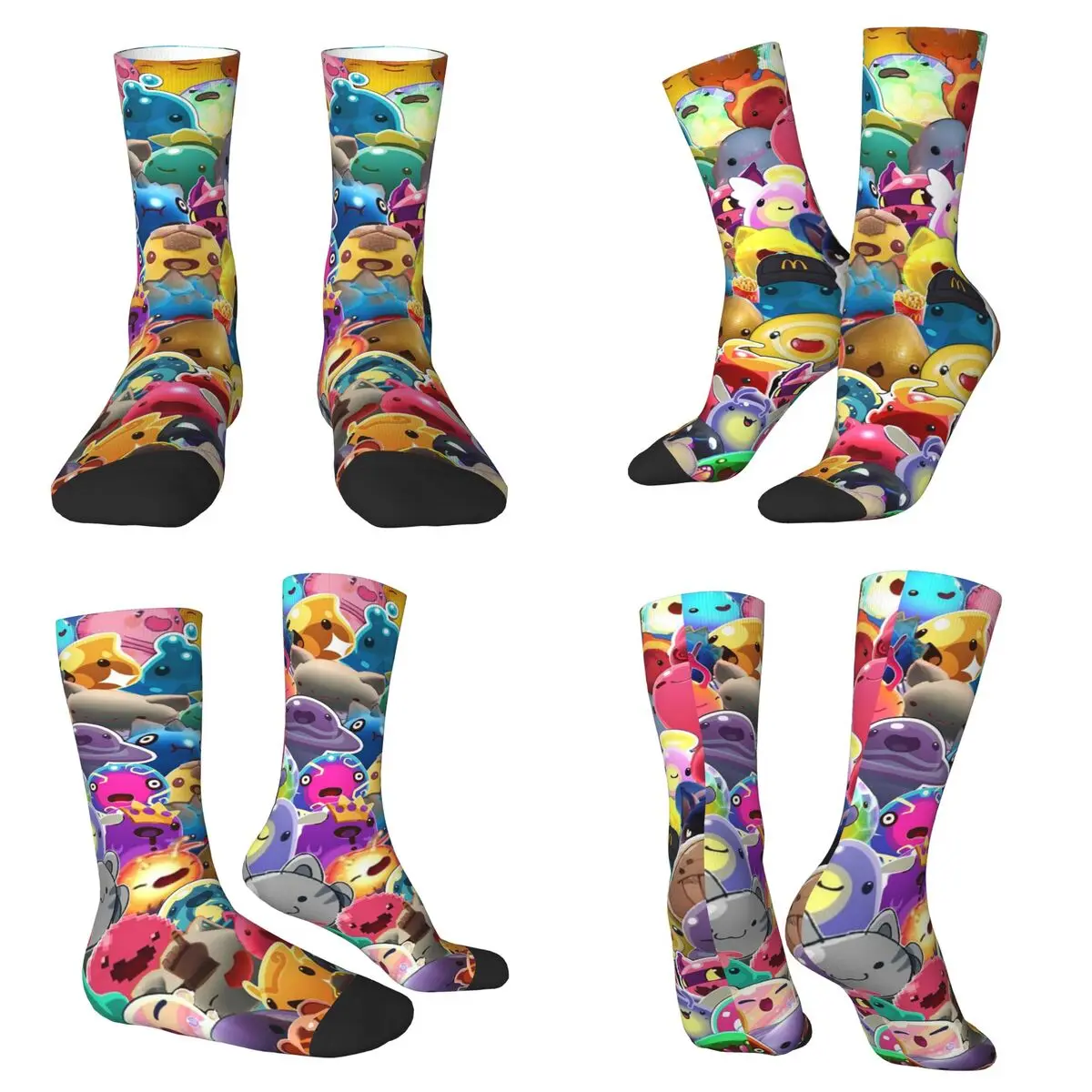 Slime Rancher Cartoon Game Anime Cute Socks Harajuku High Quality Stockings All Season Long Socks for Unisex