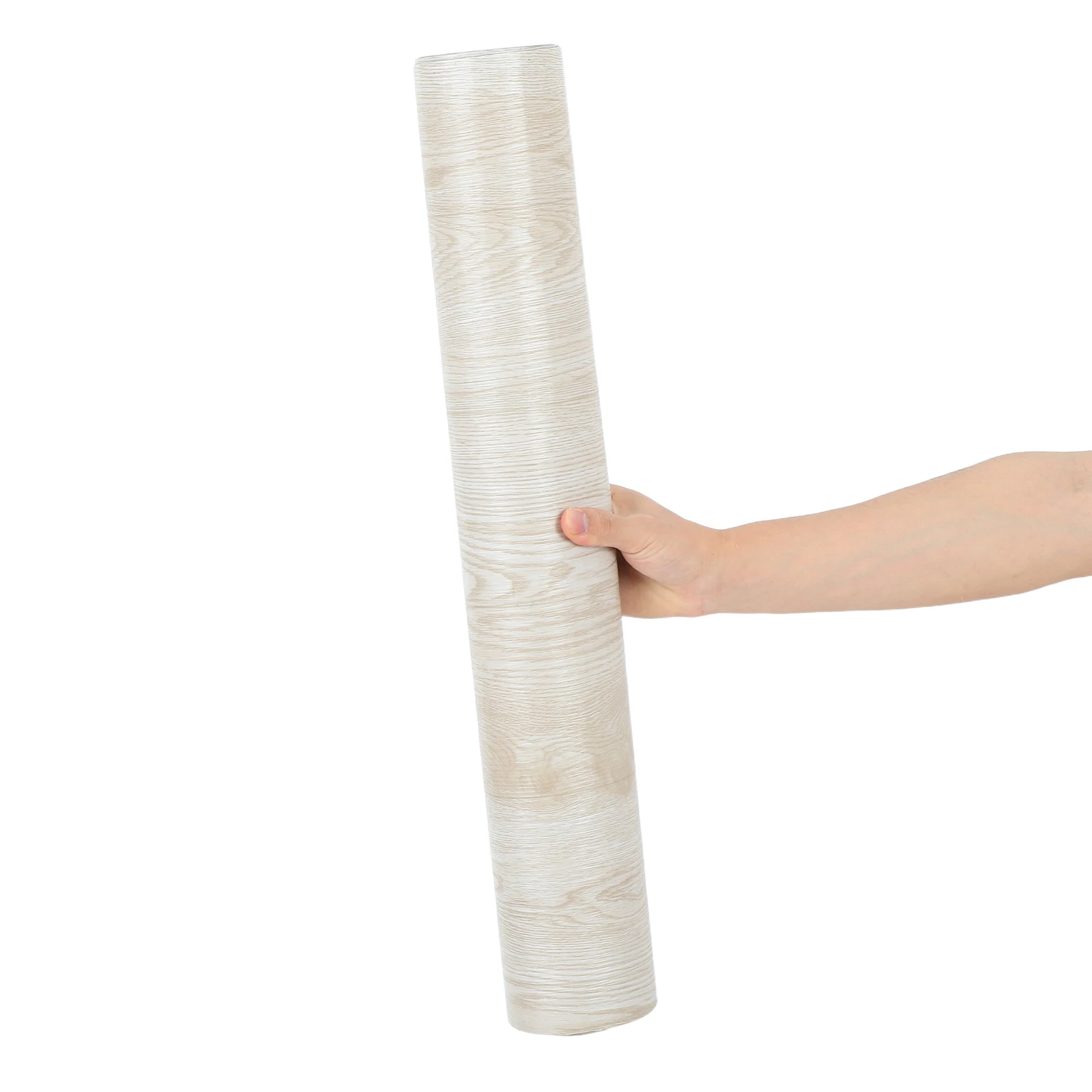 

1 Roll Self Adhesive PVC Flooring Wear Resistant Peel Stick Anti Slip Floor Sticker Durable for Offices Supermarkets Home