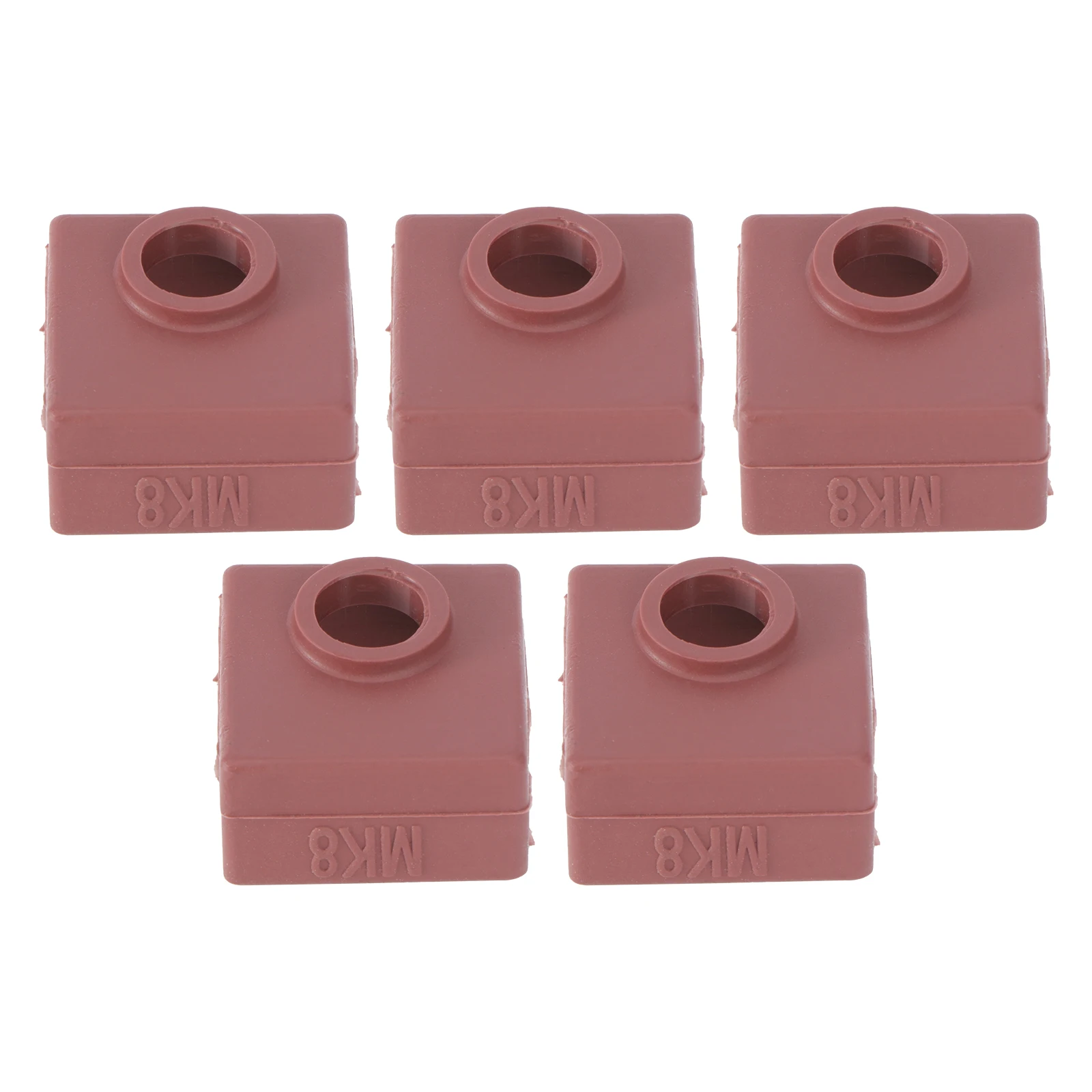 

5 шт. нагревательный блок, силиконовый носок для 3D-принтера, термостойкий изоляционный чехол, быстрый нагрев, защита сопла, легкая