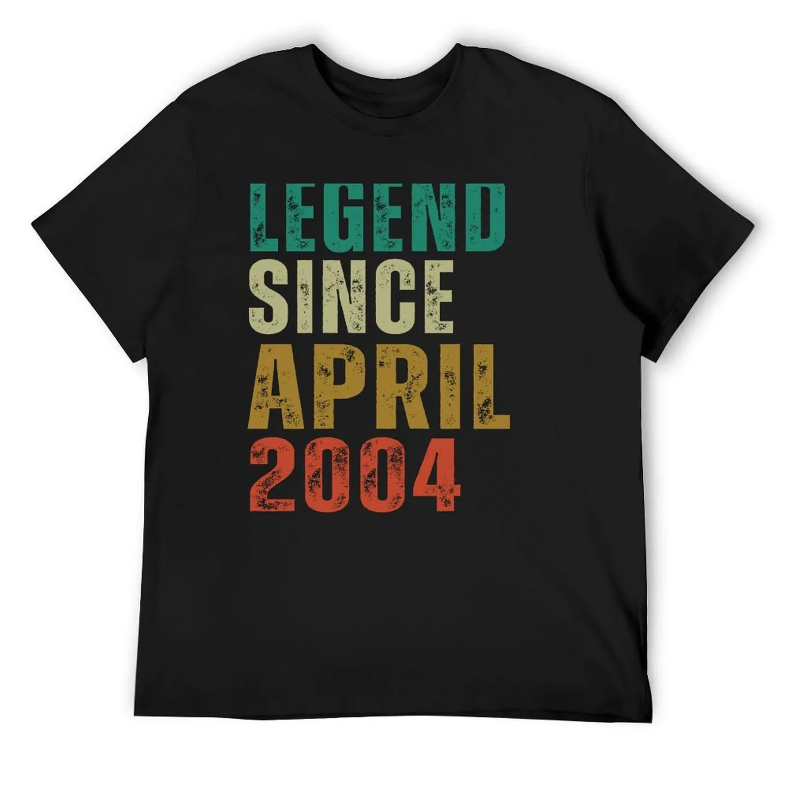 

Legend Since April 2004 Awesome Retro Vintage Birthday Years Old Gift T-Shirt graphic shirts anime stuff tee shirts for men