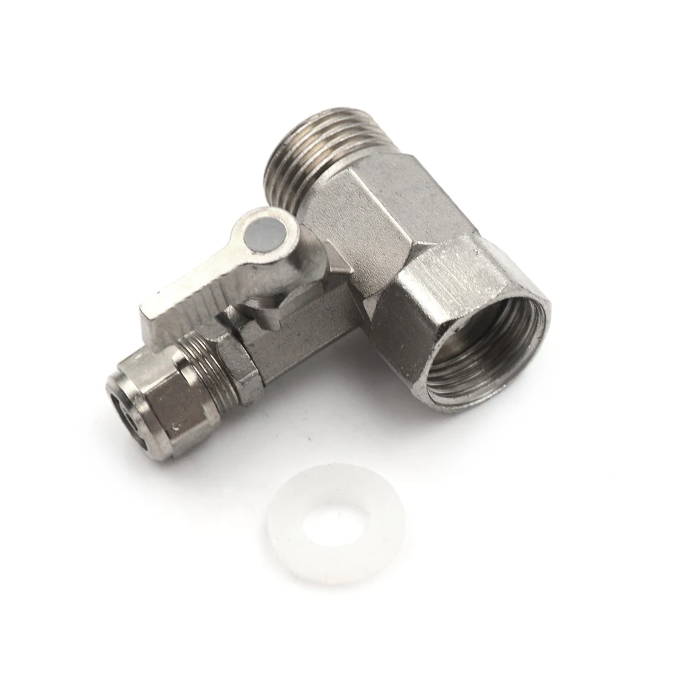 【New RO Feed Water Filter Purifier Adapter 1/2'' To 3/8'' Ball Valve Faucet Tap Safe】