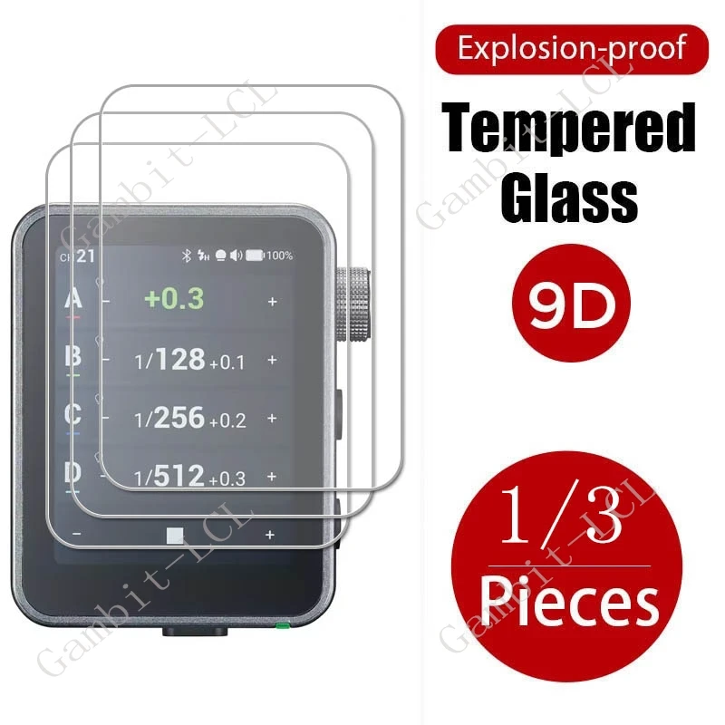 1/3 pçs 9h hd vidro temperado para godox x3 pro godoxx3pro x3pro gatilho de flash sem fio oled tela toque protetor capa filme