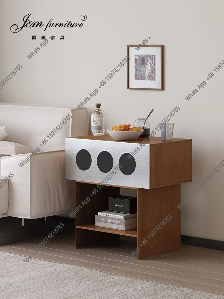XX Medieval Bedside Table New Light Luxury High-end Bedroom Bedside Alternative Creative Small Apartment Sofa Side Few
