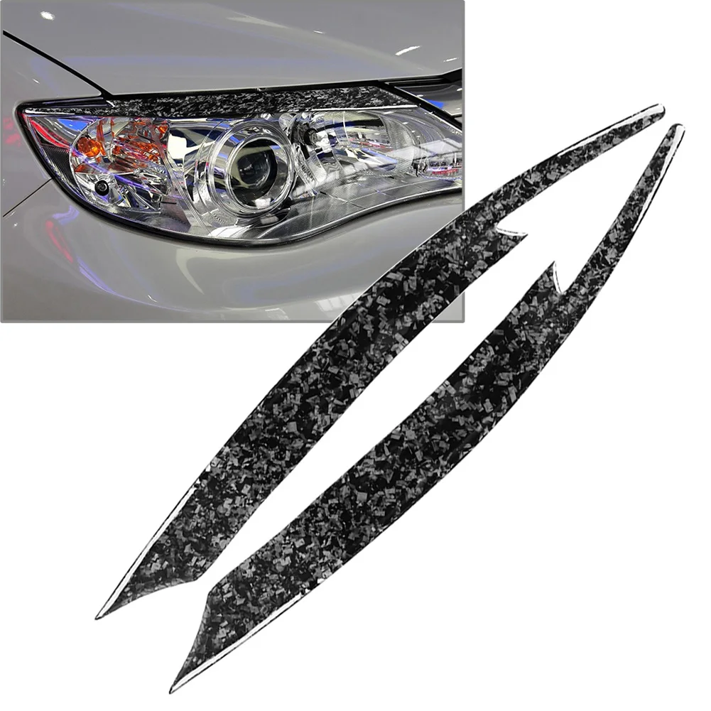 

1 Pair Car Headlight Eyebrow Eyelid Cover Trim For Subaru Impreza WRX STi X 10th 2008 2009 2010 2011