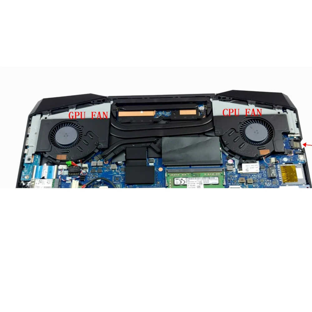 CPU GPU Cooling Fans For HP Pavilion 15-DK TPN-C141 DK0020 L57170 L56900 001 ND85C16-18L02 Gaming Laptop Graphics Card Radiator image 6