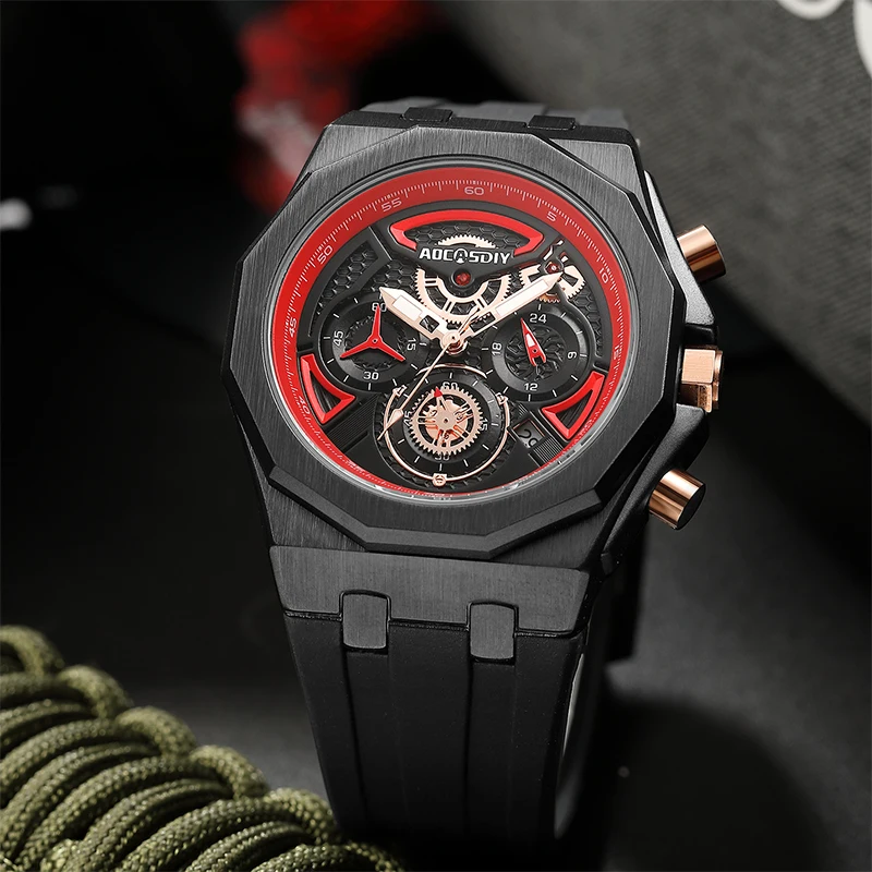 Quartz Wristwatches Watch for Men Luxury Brand Men\'s Watch Calendar Luminous Waterproof Reloj Hombre Business Sports Watch