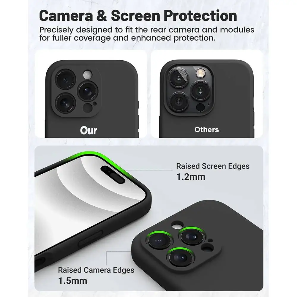 Funda para teléfono Anime Jujutsu Kaisen Funda para teléfono de TPU esmerilada negra de moda para iPhone 12-17. Diseño pintado con spray UV, anticaída diaria