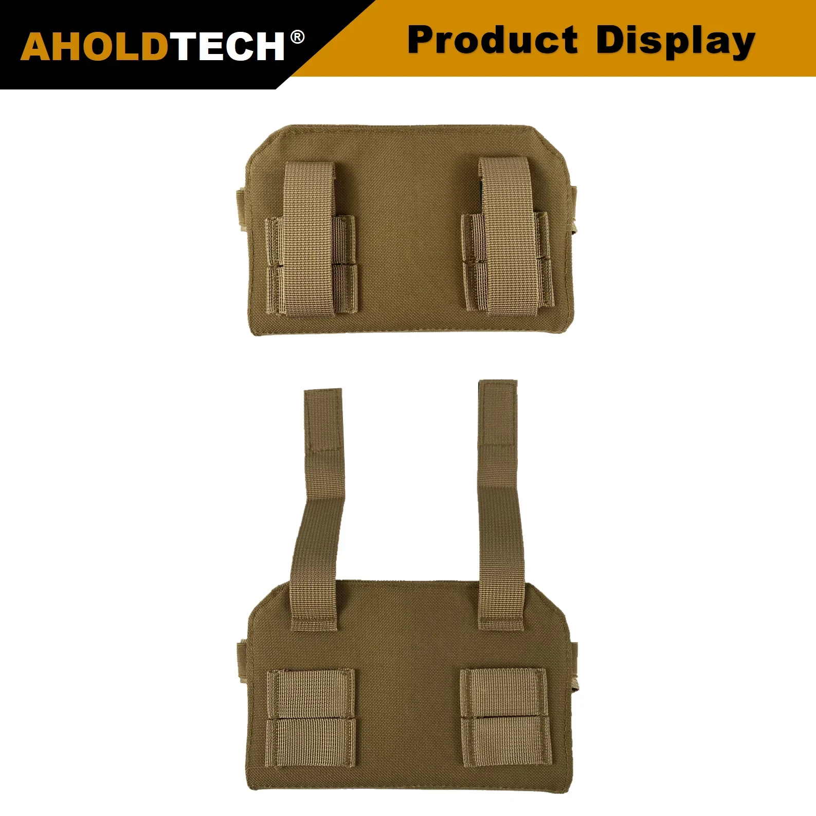 Aholdtech Tactical Mobile Navigation Plate Foldable Chest Hanging Mobile Holder Bag Outdoor Vest With MOLLE Hunting Sports Gear