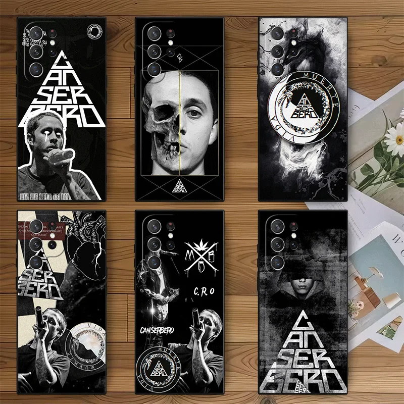Residente C-Canserbero Soft Phone Case for Samsung Galaxy S23 S24 S25 S26 Ultra S22 Plus S21 FE S20 + S25 Edge Black Cover Funda