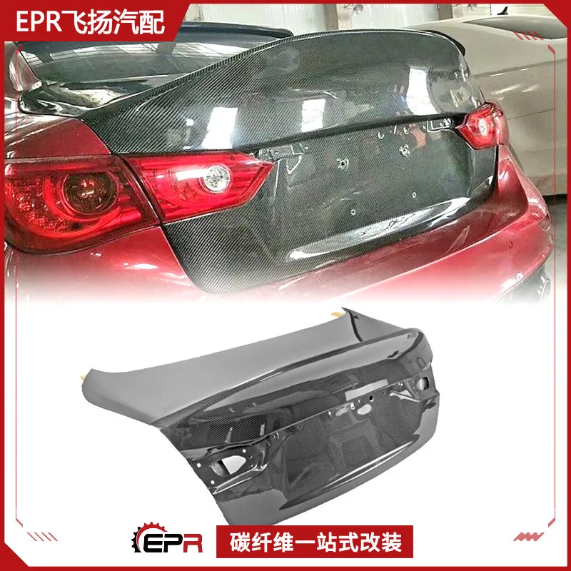 

SAAR для Infiniti Q50 V37 (2014) — модель EPA, крышка багажника из углеродного волокна и задняя дверь багажника