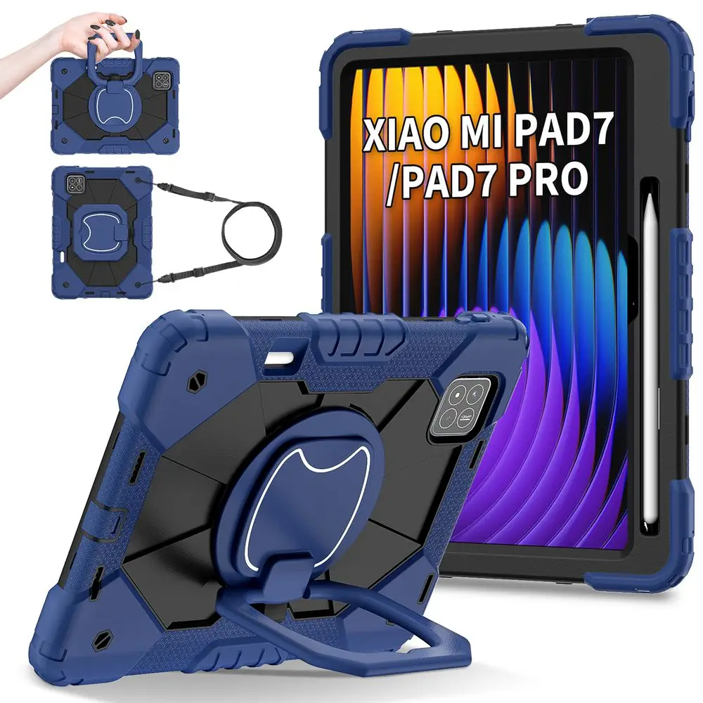 For Xiaomi Pad 7 11.2 inch Case 2024 Kids Tablet cover Silicone+PC Redmi Pad 2 SE 9.7 2026 Pro POCO 12.1