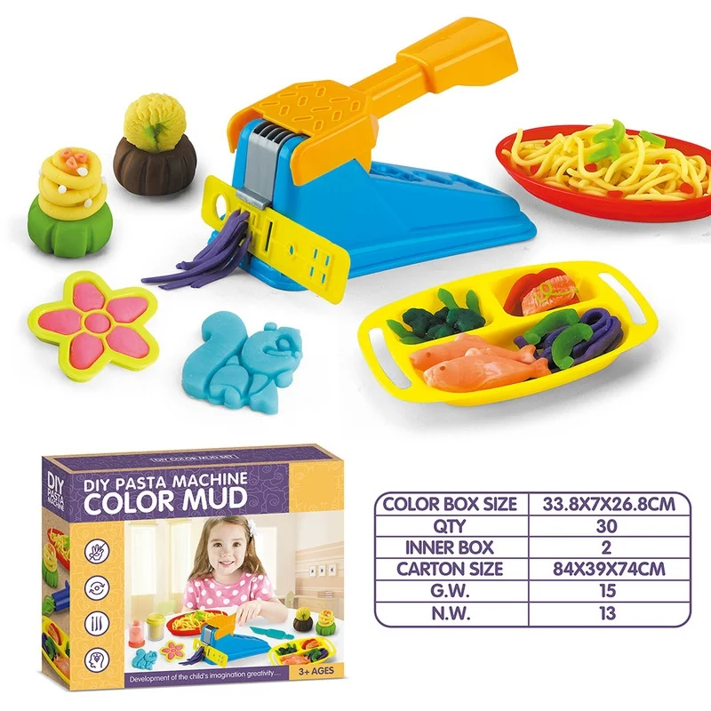 مجموعة ألعاب الطين الملونة المبتكرة الجديدة للأطفال من سلسلة التعليم المبكر بين الوالدين والطفل هدية عيد ميلاد.