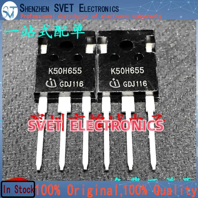 10PCS-50PCS  K50H655 IKW50N65H5  TO-247 650V 50A  Original In Stock Fast shipping