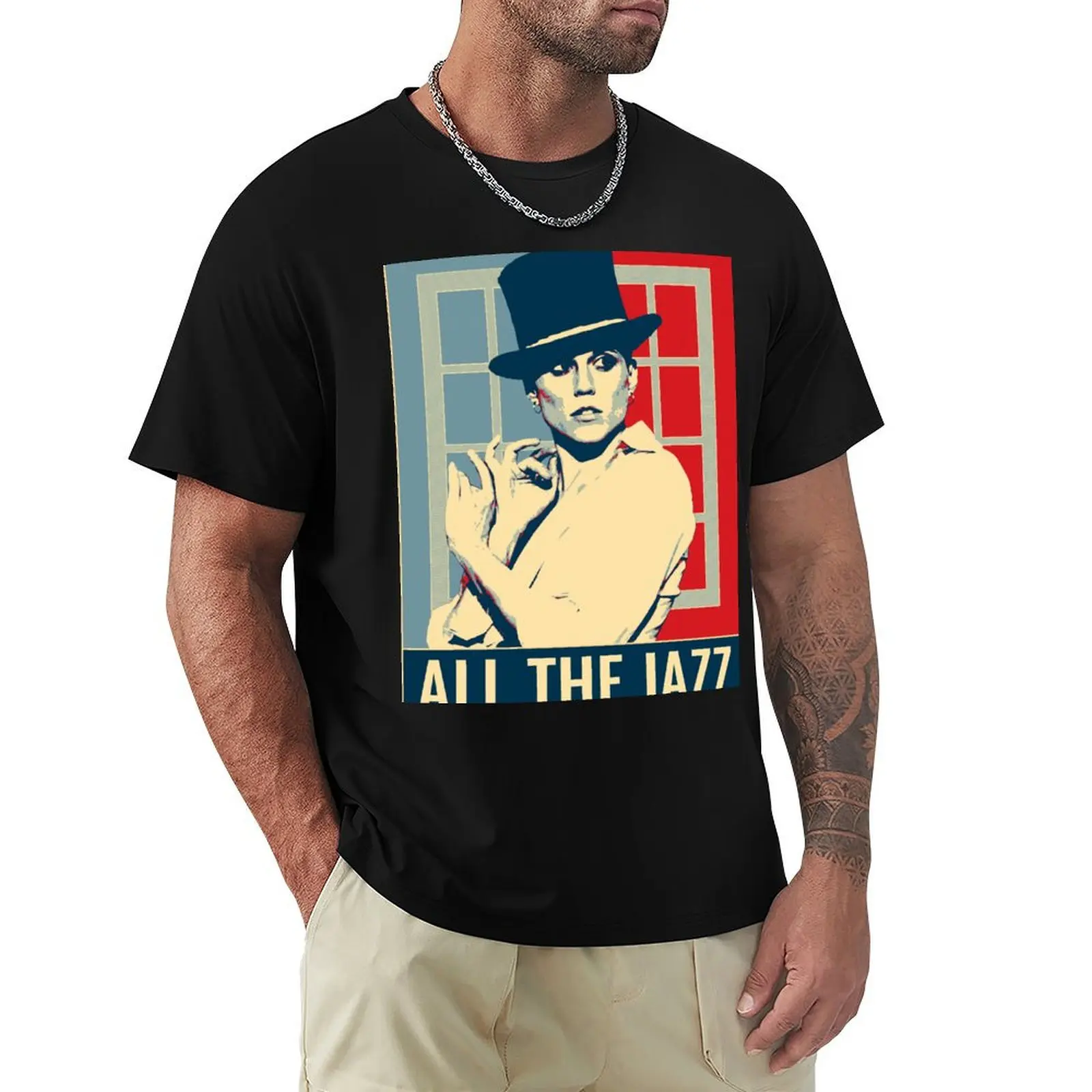 Pop art Ann Reinking All The Jazz T-Shirt Work Wear Breathable Tee