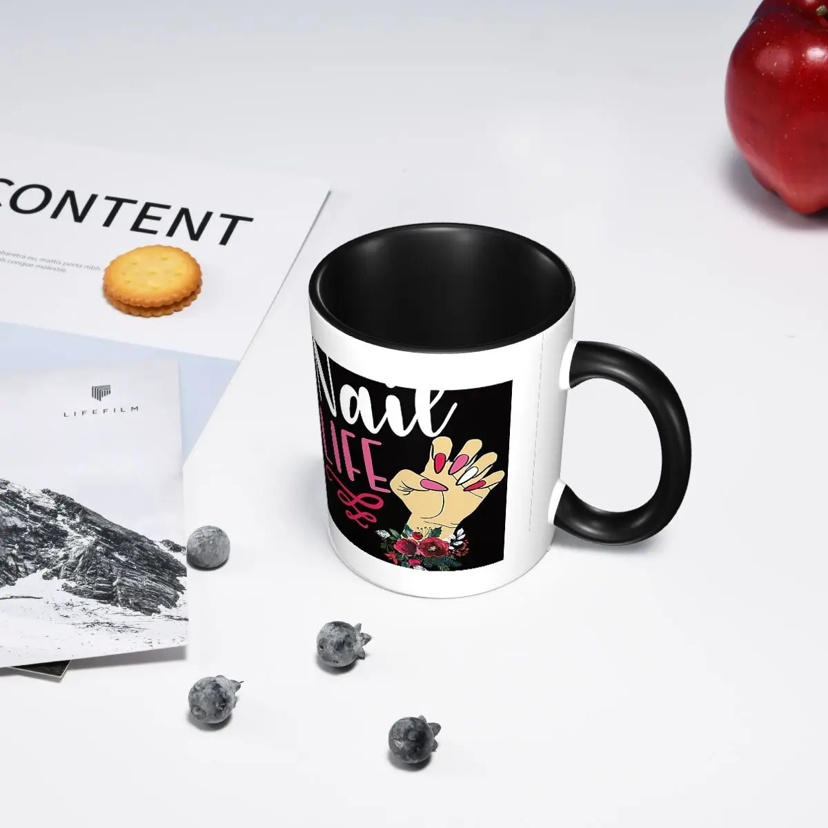 تقنية الأظافر فني صالون جل الأظافر مانيكير التجميل التجميل القدح أكواب القهوة السيراميك أكواب الشاي كوب حليب درينكوير