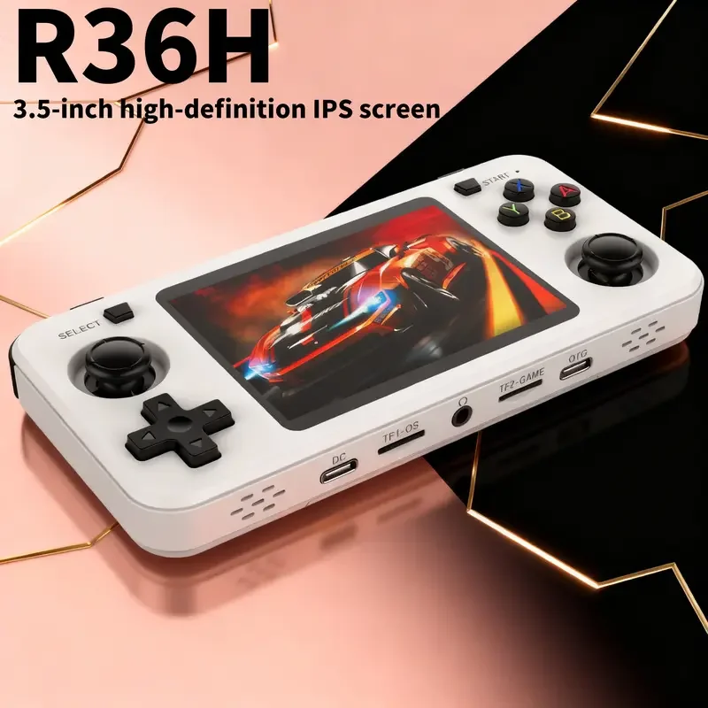 

Ретро-игровая консоль R36H, 23 эмулятора, система Linux, 3,5-дюймовый IPS-экран, USB-зарядка, сверхдлительный срок службы батареи, праздничный подарок