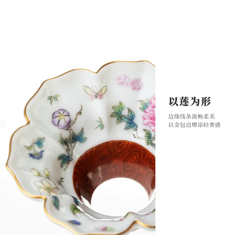 Pastel tea thrower, exquisite tea accessories, desktop ornament cover