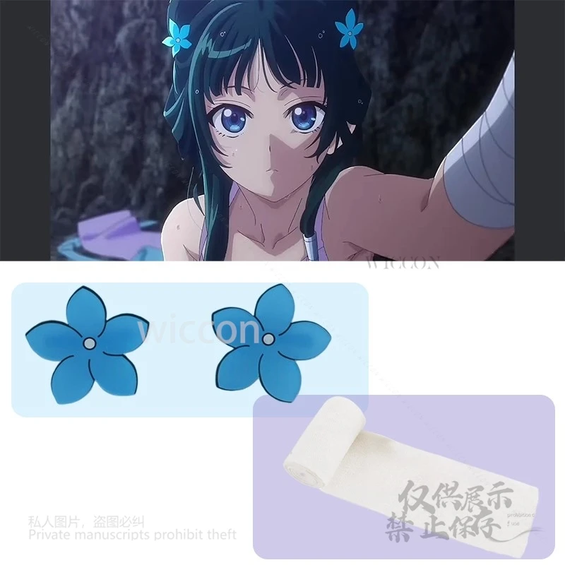

Maomao Hairpin Props Cosplay Anime The Apothecary Diaries Kawaii Handmade Bandge Brooch 2PCS Accessory Props Halloween Party Cos