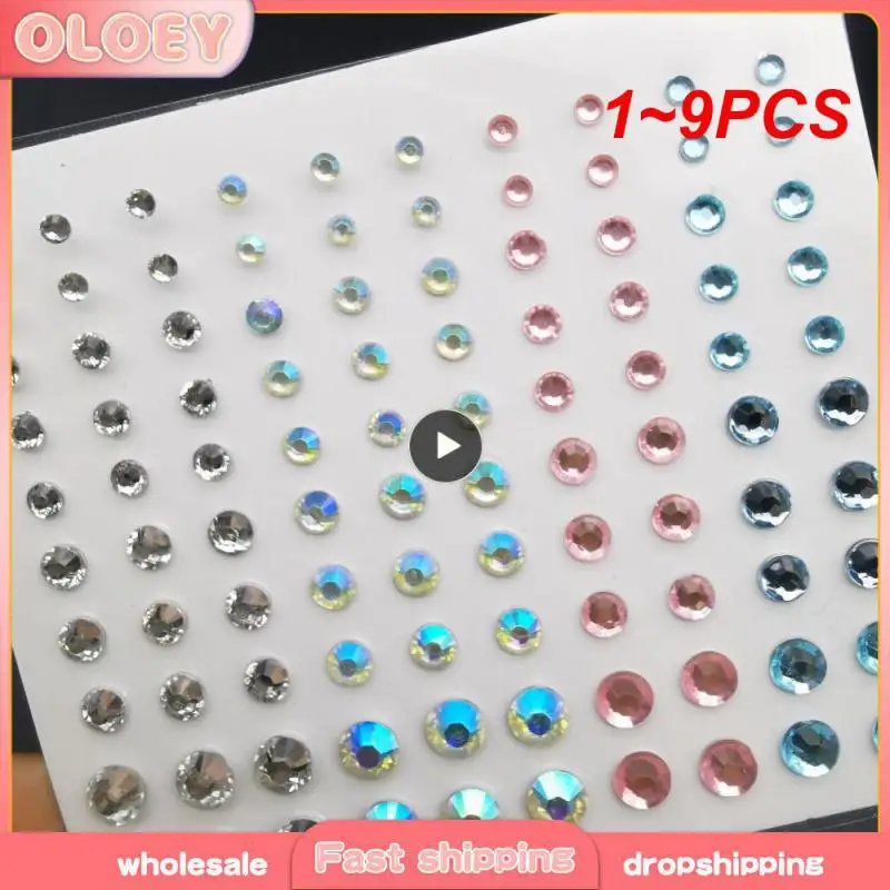 

1 ~ 9 шт., Кристальные тату-наклейки