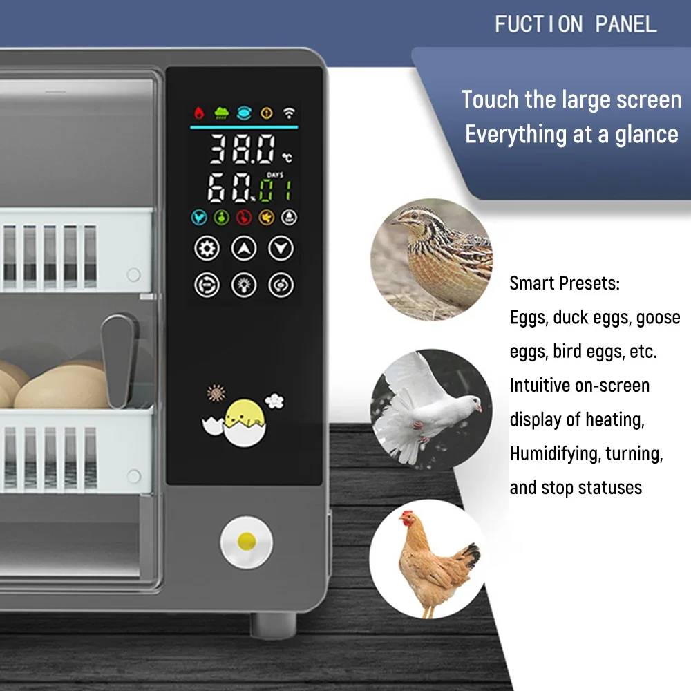 

Инкубатор для куриных и утиных яиц для мелких ферм, машина для инкубации с контролем температуры, инкубатор для инкубации птицы