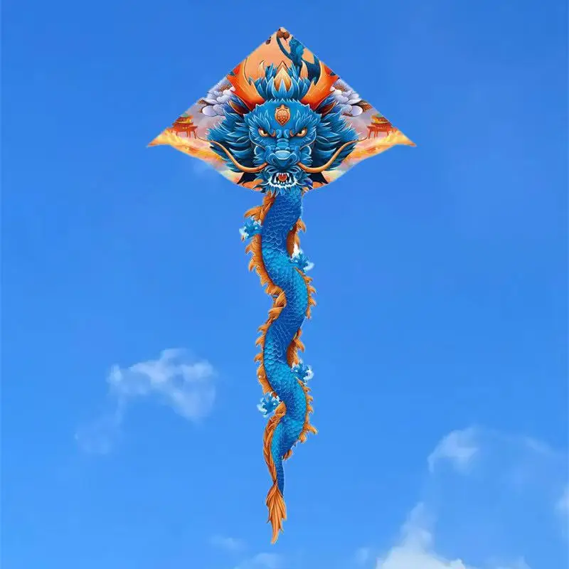 Free Shipping Dragon Kite fiying toy sports wind kite nyion fabic kites factory Gaori kyen kite string Taming dragons show kite