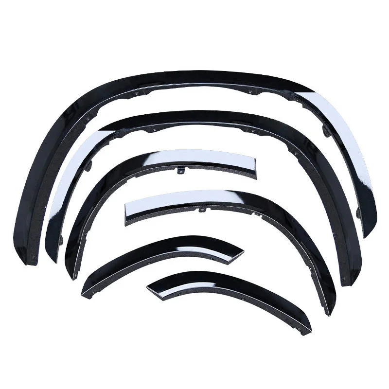 For Toyota Highlander U70 2020 2021 2022 2023 2025 Gloss Black Painted Wheel Arch Molding eyebrow Fender Trim modification Parts
