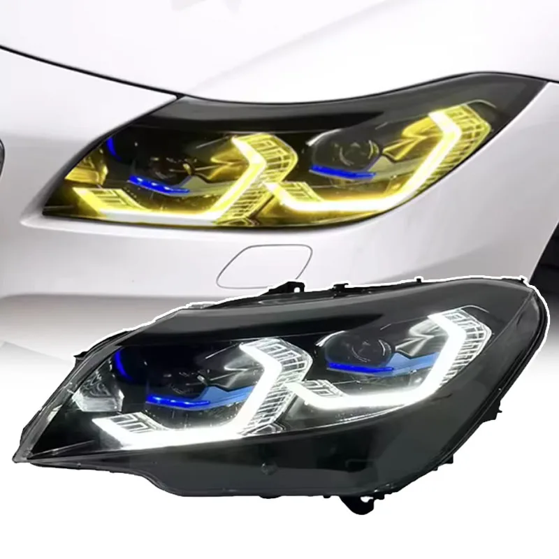 

STLFCar Lights for BMWs Z4 Headlight Projector Lens 2009-2016 E89 Angel Eye Head Lamp LED Headlights Drl Automotive Accessories
