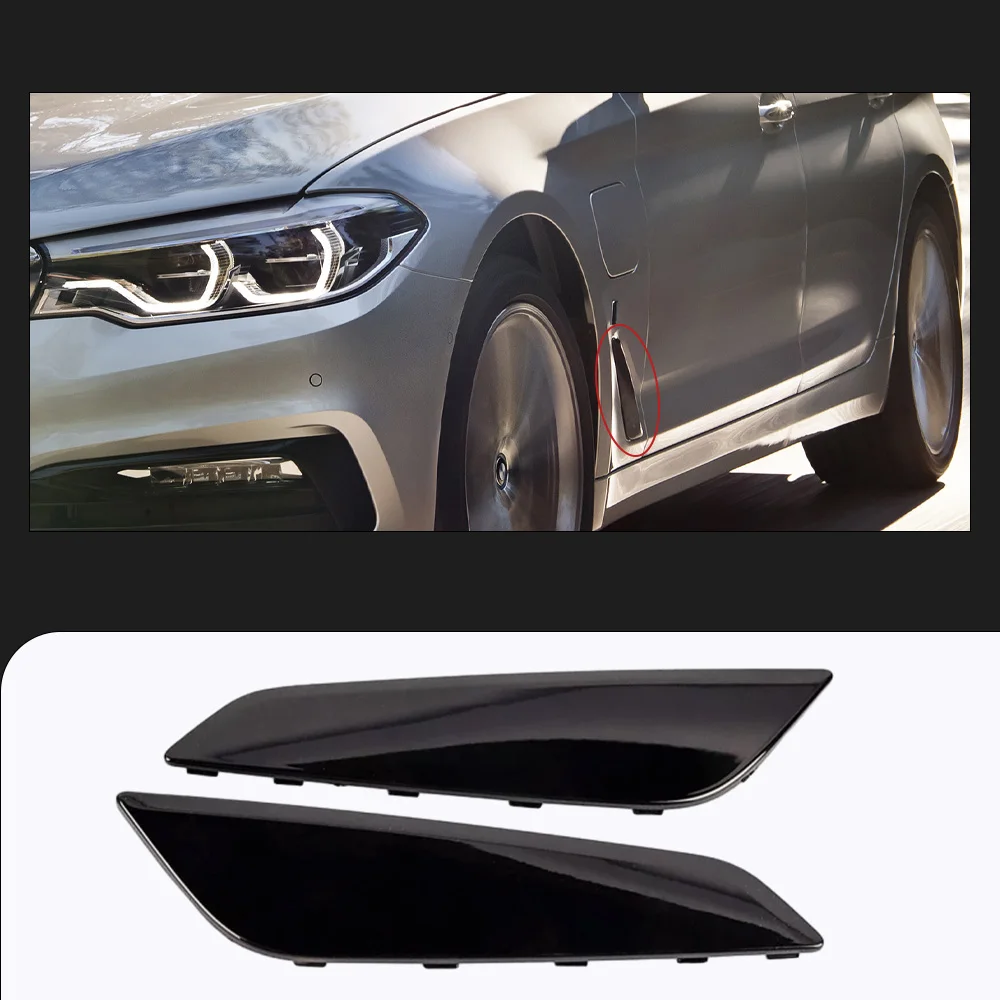 

2Pcs Car Front Side Fender Air ​Vents Trim Outlet Cover 51747439013, 51747439014 For BMW G30 G31 G38 5 Series 2017-2023