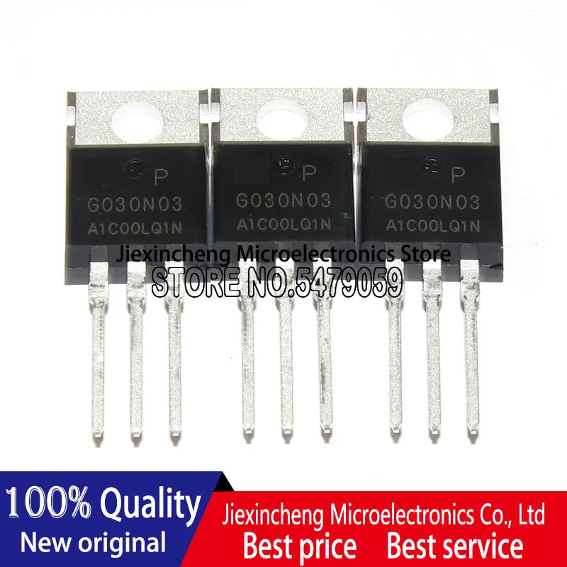 10 piezas 100% nuevo original G030N03 HYG030N03LQ1P HYG030N03 TO-220 MOSFET N/30 V/100A