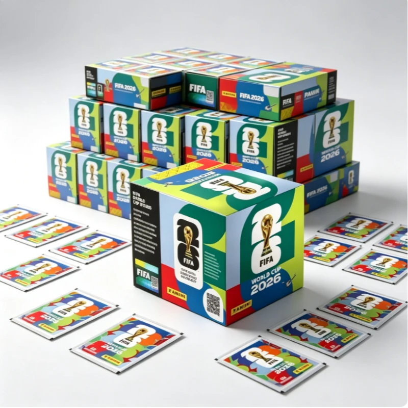 Image of 2026 Panini Weltmeisterschaft Sticker Pack Panini Fußballkarten Panini Karten Fußball-Sammlerstücke Panini Fußballkarten Geschenk