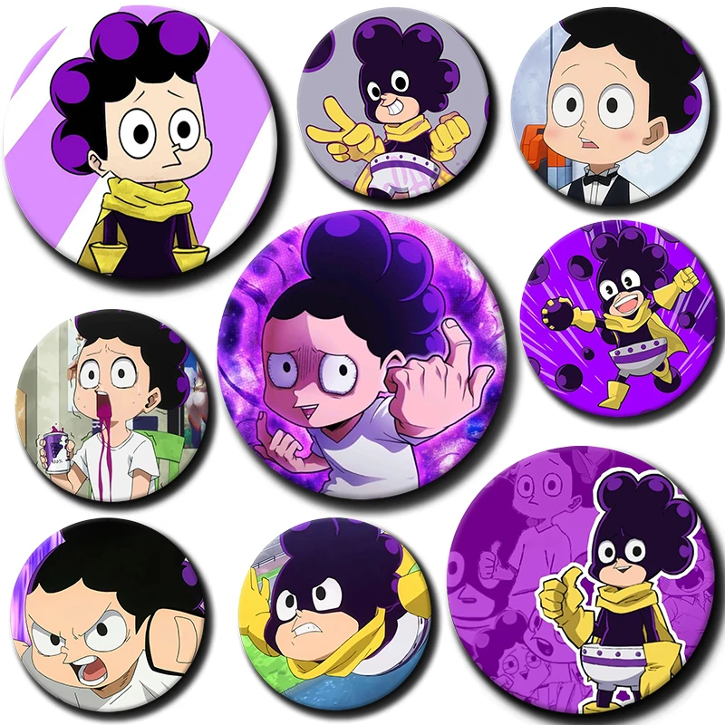 

58mm Cartoon Character Minoru Mineta Soft Button Pin Hero Anime Brooch Creative Badge for Backpack Clothes Decoration Gift