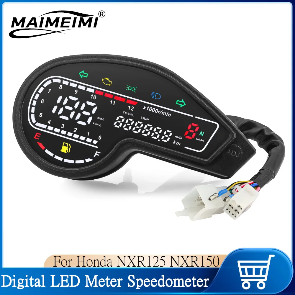 For Honda NXR125 NXR150 For Bros Brisa 125Bros 150 2003-2014 Digital LED Meter Speedometer Odometer Tachometer XR150 GY200