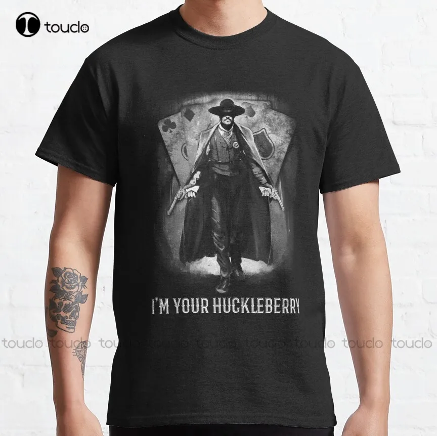 Mens Best Doc Holliday Huckleberry Tombstone Classic T-Shirt Boys T Shirts Custom Aldult Teen Unisex Digital Printing Tee Shirt