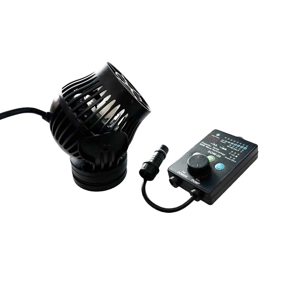 Jebao SOW Wavemaker Aquarium Power Head Adjustable Cross Flow Wave Maker Pump Plastic Cylinder Design