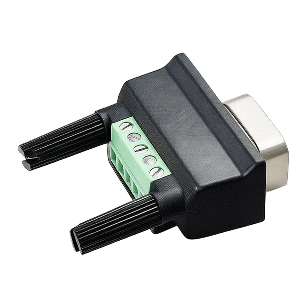 DB9 Male Female Serial To Screw Terminal Block Adapter, Industrial‑Grade Signal Converter Connector For Industrial Automation