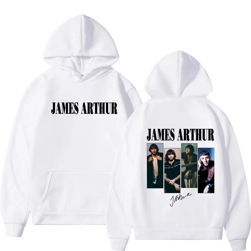 

Толстовка с принтом Singer James Arthur The Pisces World Tour 2026 для мужчин и женщин, толстовки в стиле хип-хоп, готический панк, повседневный пуловер, подарок для фанатов