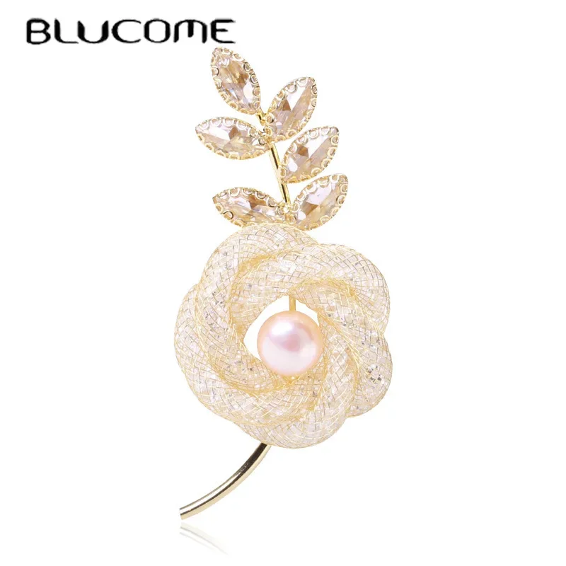 Blucome Pin Loki Women Flowers Zhejiang Plant Rose Rhinestones Brooches Adventure Time On Sale