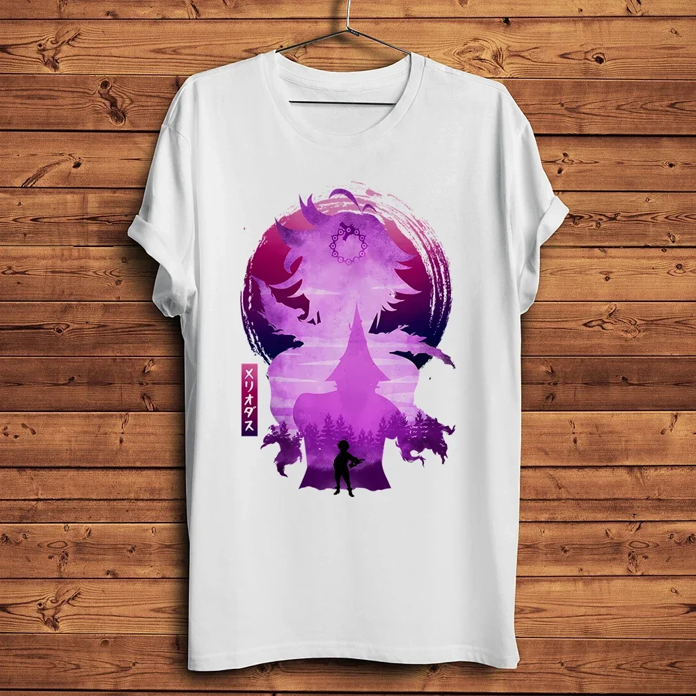 Seven Deadly Sins,Meliodas Diane Ban Gowther,Funny anime T Shirt,Men Short TShirt Unisex,Breathable Streetwear Tee