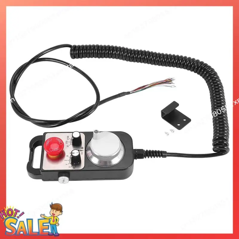Generador de pulsos ABCL CNC, volante colgante MPG de 6 ejes para sistema FAGOR GSK Siemens MITSUBISHI FANUC, generador de pulsos Manual de 5V