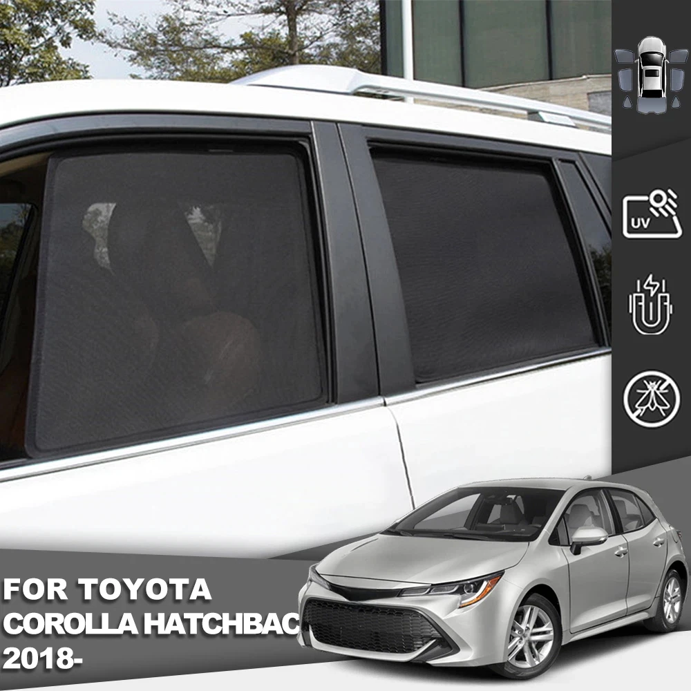 Magnetic Car Sunshade For Toyota Corolla Hatchback E210 2019-2024 Front Windshield Curtain Rear Side Baby Window Sun Shade Visor view 2